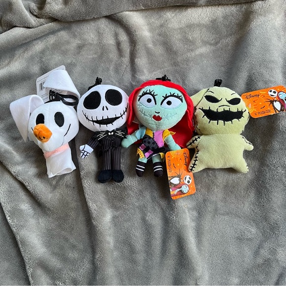 Disney The Nightmare before Christmas small plush keychains with tray NWT - Picture 3 of 7
